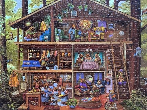 Mulic Artist Chris Bigelow Bear Cabin 500 Piece Puzzles for Adults - Image 5