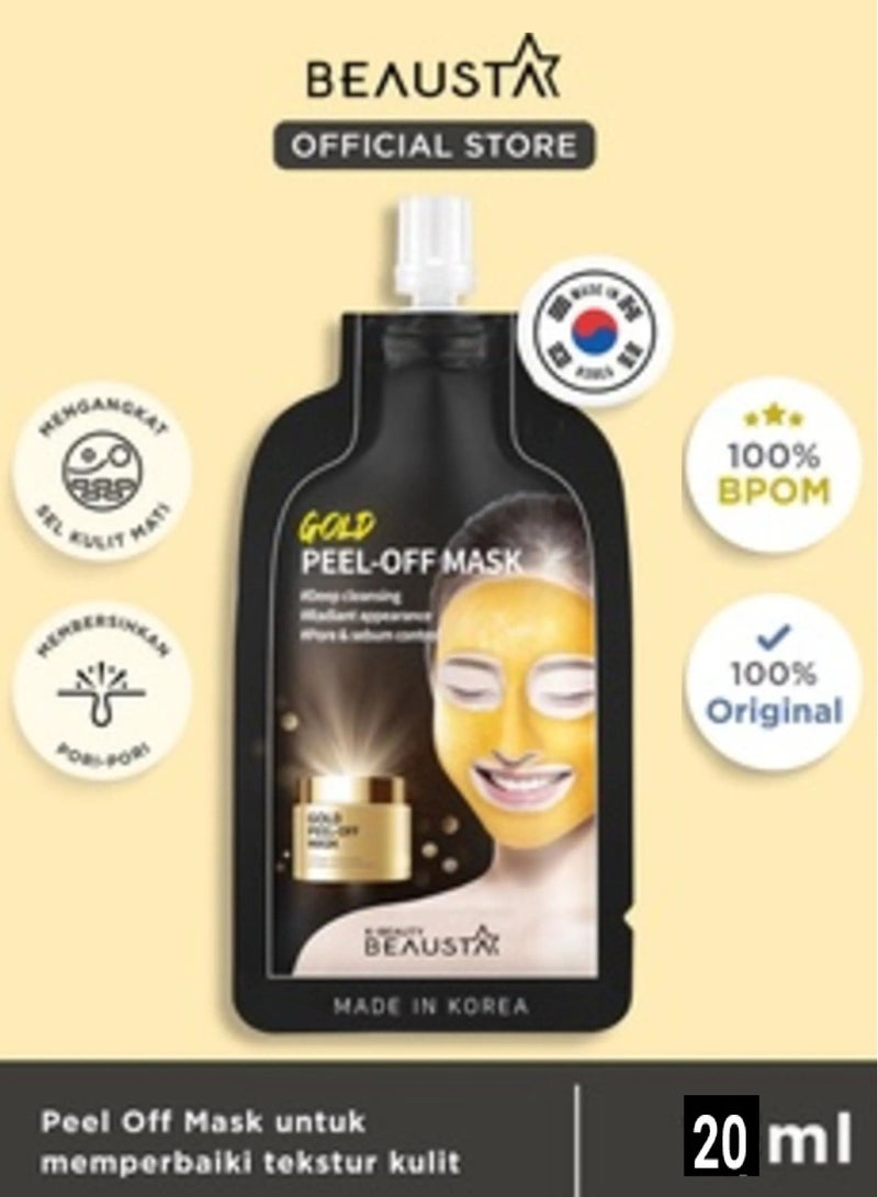 BEAUSTA 3 Pack of Beausta Gold Peel Off Mask  20 ml - Image 4