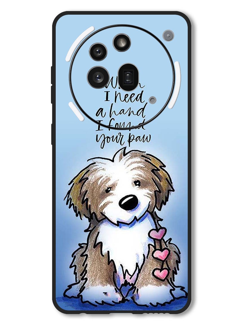 Theodor Case Compatible with Nothing Phone 3a Pro Protection Shockproof Bumper Cover Found Your Paw - Image 1