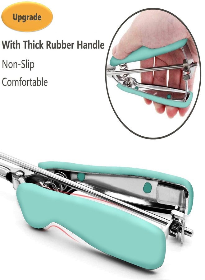 LLESCA Cookie Scoop Set, 3Pcs Ice Cream Scoop, Cookie Scoops for Baking Set of 3, 18/8 Stainless Steel Cookie Scooper for Baking, Ice Cream Scooper with Trigger Release, Mint Soft Grip Cookie Dough Scoop - Image 3