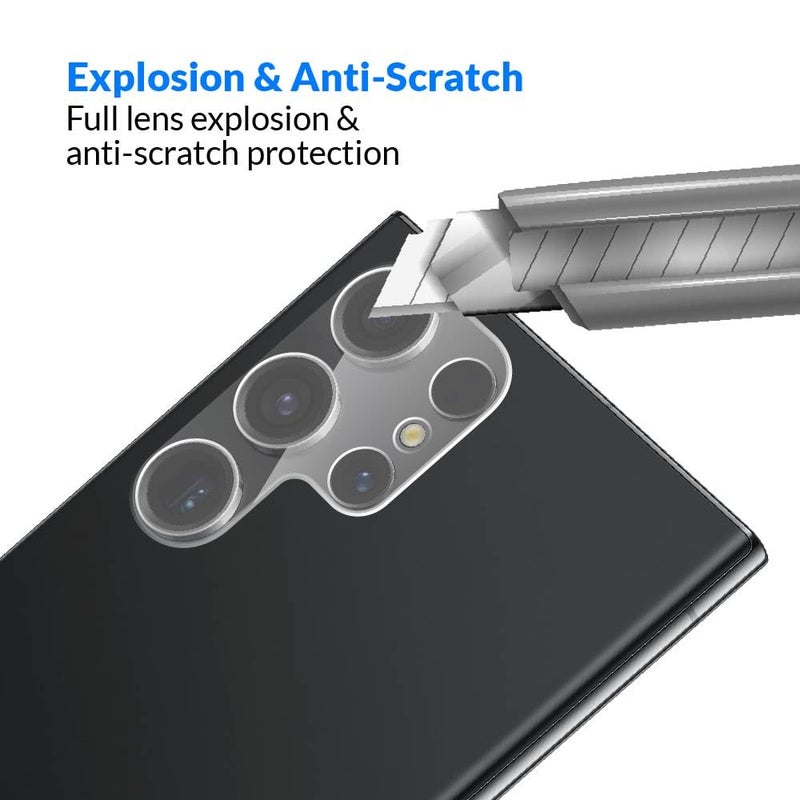 FIRST MART Premium Camera Lens Protection For Samsung Galaxy S23 Ultra (6.8 Inches) With Edge To Edge Coverage (Full Transparent) (Pack of 1) - Image 2
