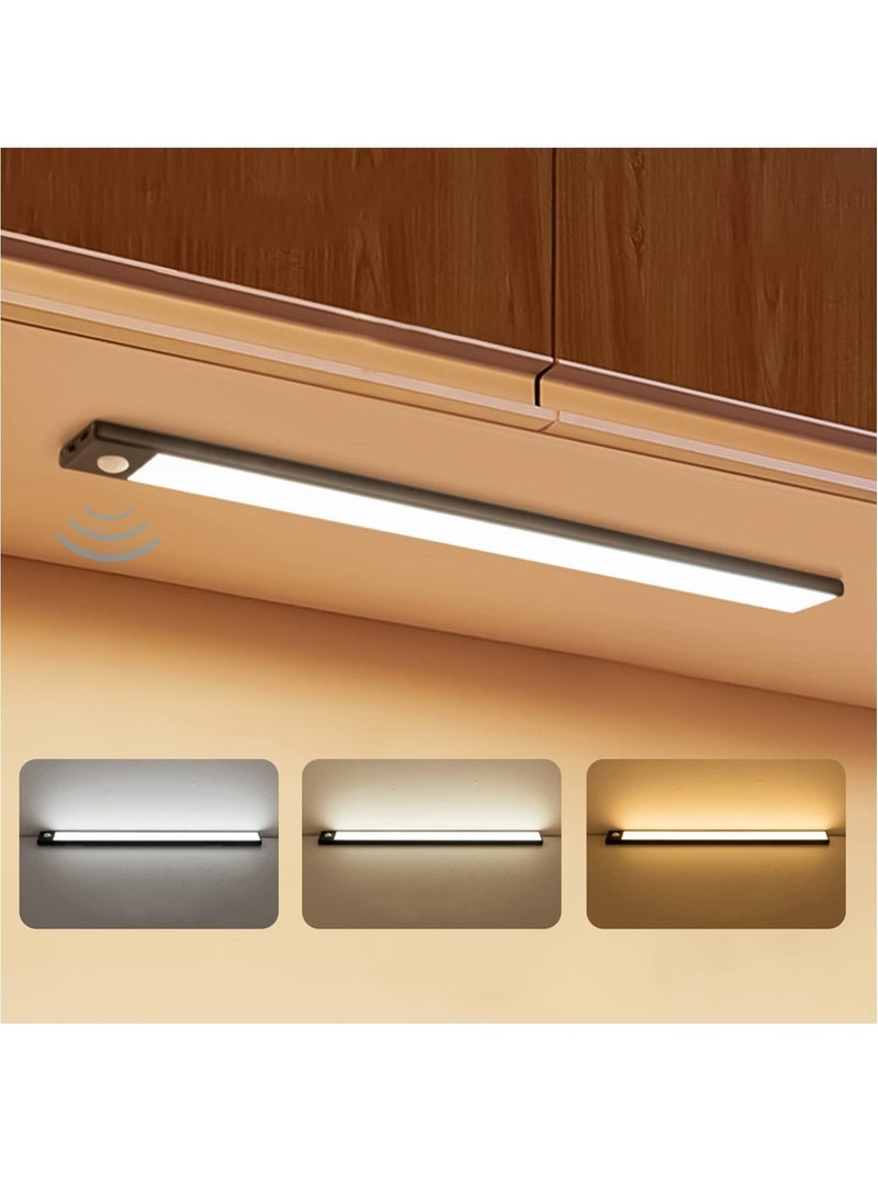 HOMESTAR LED Under Cabinet Lighting Closet Light Motion Sensor Indoor USB Rechargeable Dimmable Wireless Stick Night Strip for Kitchen, Wardrobe, Garage, Staircase, Bedroom. - Image 1
