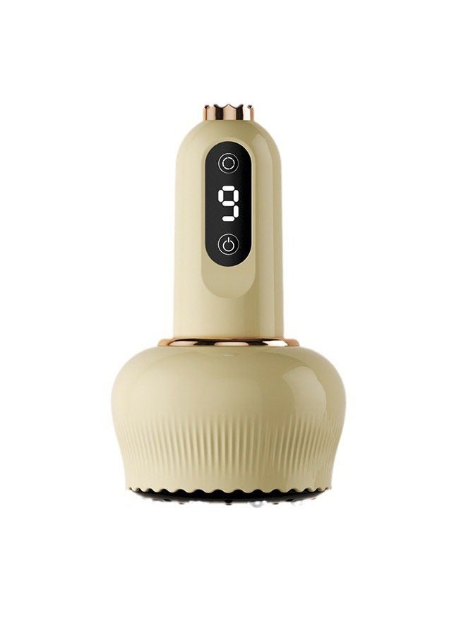 Electric Scraping Massager Rechargeable Scraping Physiotherapy Device with Meridian Brush Cupping and Negative Pressure Moving Cupping Scraping Tool Includes Three Bottles of Essential Oils - Image 1