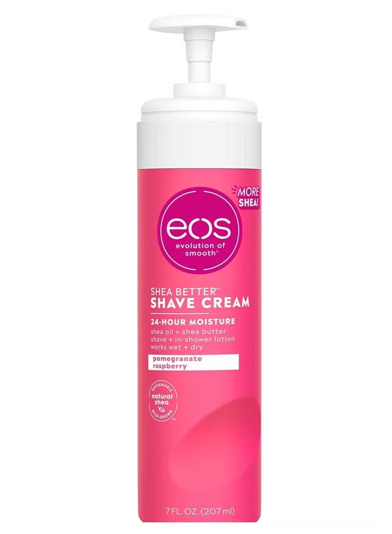 EOS Shea better 24H Moisture SHAVE CREAM(Pomegranate raspberry)207ml - Image 1