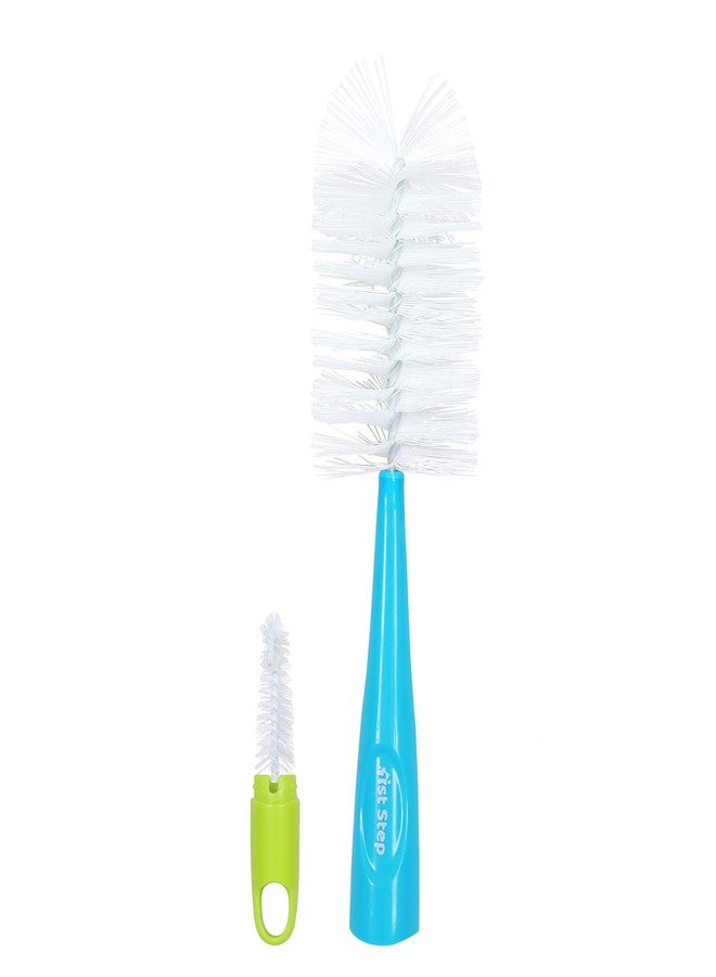 1st Step Bottle and Nipple Cleaning Brush with Nylon bristles for Easy Cleaning (Blue) - Image 1