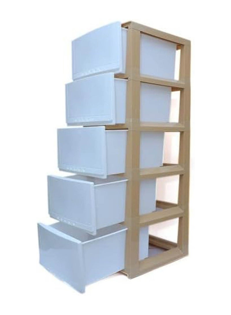 co arma Chest of 5 Drawers Multicolour 42×34×104 cm - Image 2