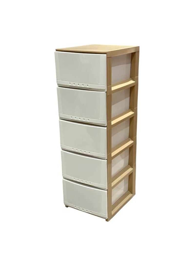 co arma Chest of 5 Drawers Multicolour 42×34×104 cm - Image 4