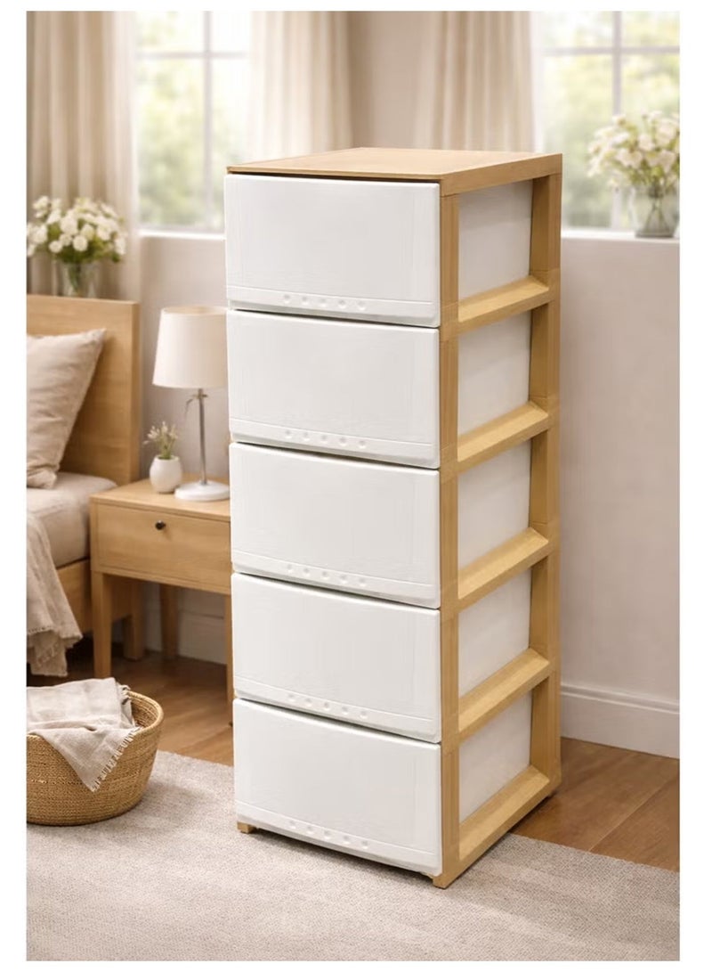 co arma Chest of 5 Drawers Multicolour 42×34×104 cm - Image 1