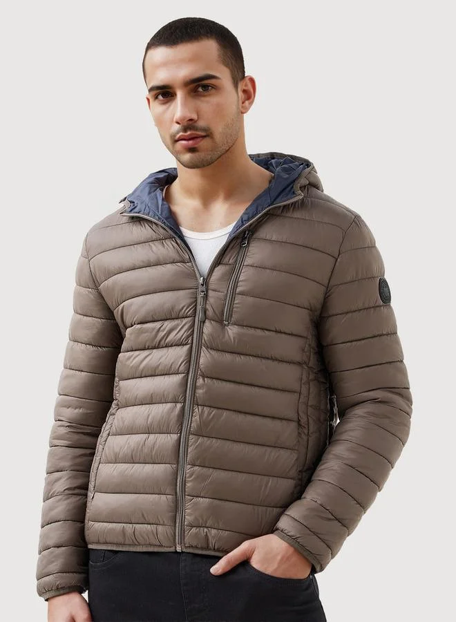 Quilted Lightweight Hooded Jacket