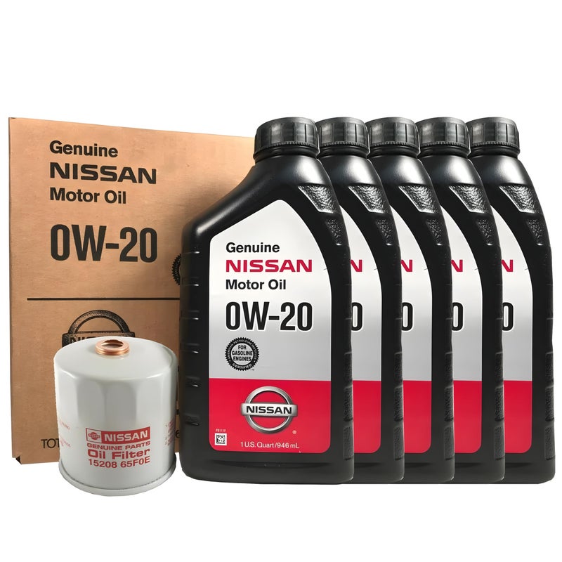 Genuine Nissan 0W20 Oil Change Kit 1520865F0E