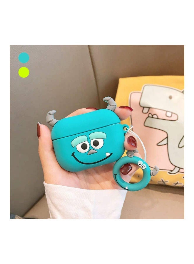 يونك غطاء حامي متوافق مع أجهزة Apple AirPods الجديدة من الجيل الثالث الأزرق - Image 3