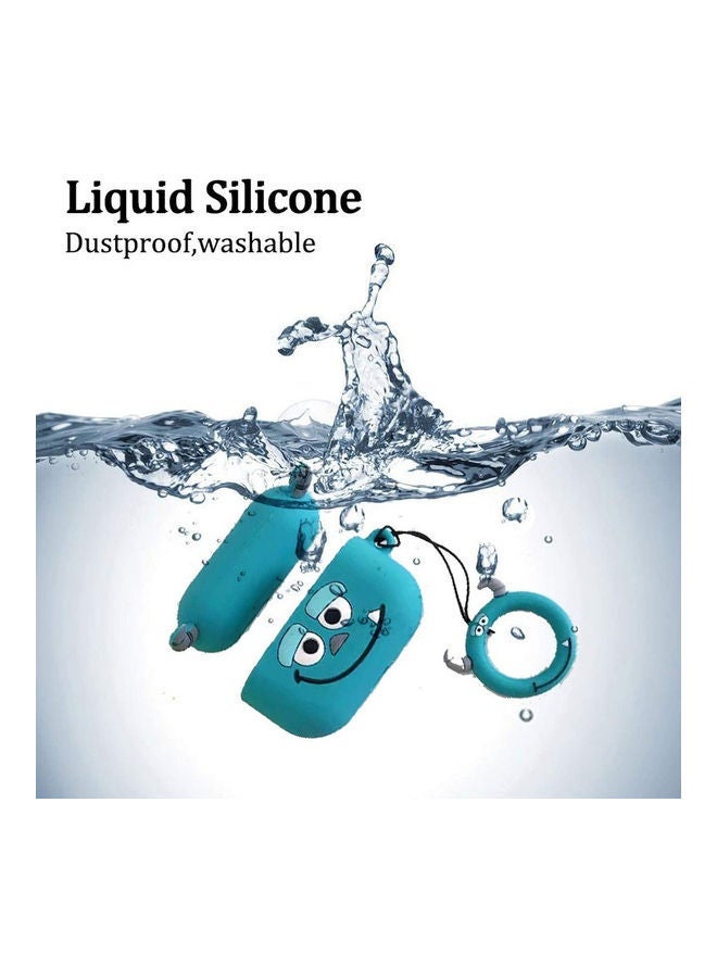 يونك غطاء حامي متوافق مع أجهزة Apple AirPods الجديدة من الجيل الثالث الأزرق - Image 4