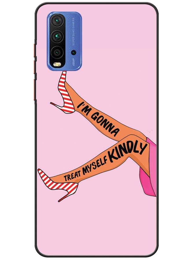 EYE CATCH Protective Case Cover For Xiaomi Redmi 9 Power I'M Gonna Treat My Self Kindly  - Image 1