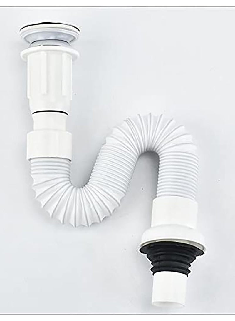 Universal Expandable Sink Drain Pipe Assembly for Bathroom and Kitchen Washbasins Adjustable Length 15 to 31 Inches - Image 2