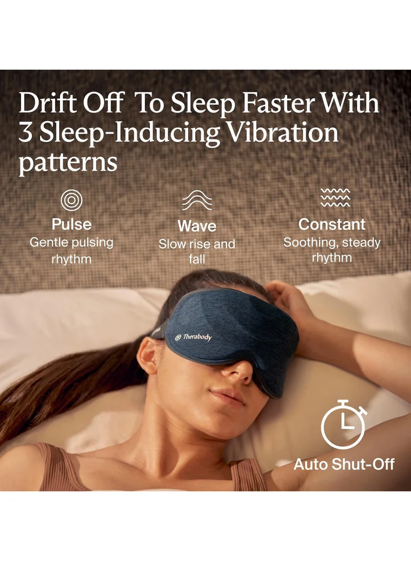 Therabody Therabody Sleep Mask Ultra-Comfortable, 100% Blackout Sleep Eye Mask with Gentle Eye Massager Vibration for Stress Relief, Headache Relief & Self Care - Facial Massager Sleeping Mask for Women & Men