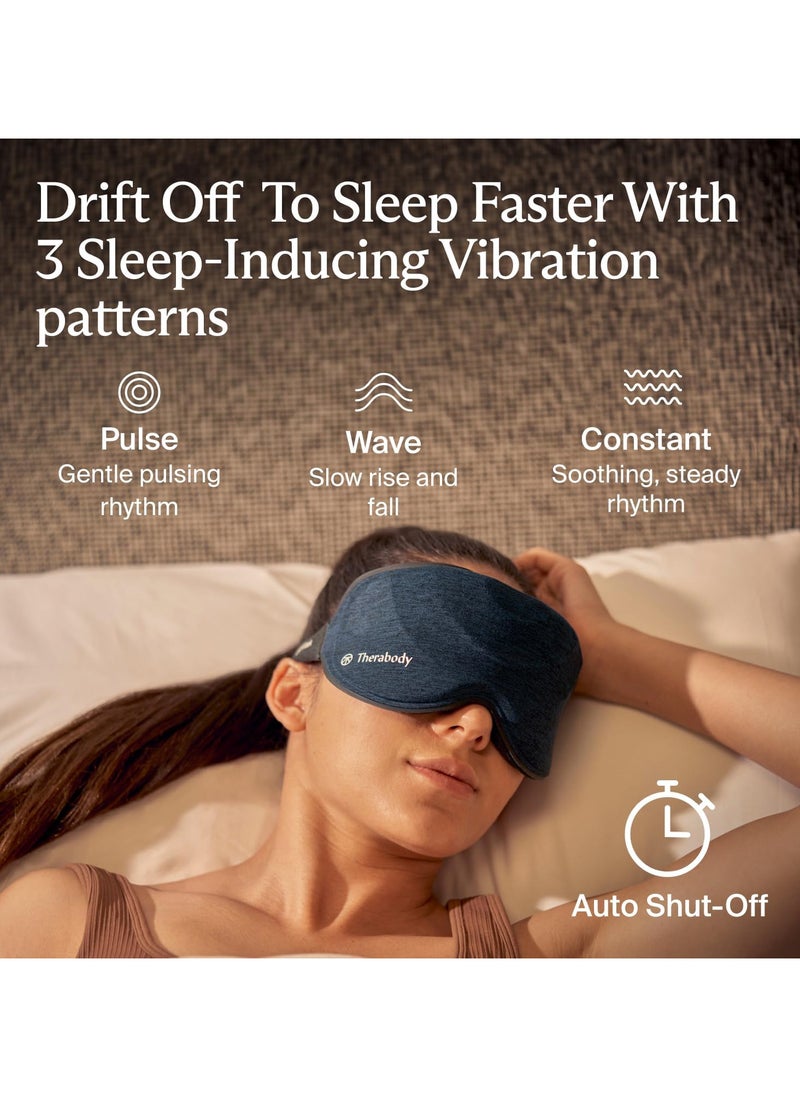 Therabody - Therabody Sleep Mask Ultra-Comfortable, 100% Blackout Sleep Eye Mask with Gentle Eye Massager Vibration for Stress Relief, Headache Relief & Self Care - Facial Massager Sleeping Mask for Women & Men - Image 1