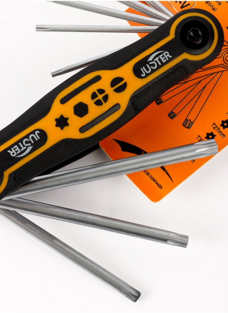 JUSTER - Folding Hex Key Wrench Set Screwdrivers Kit - Image 1