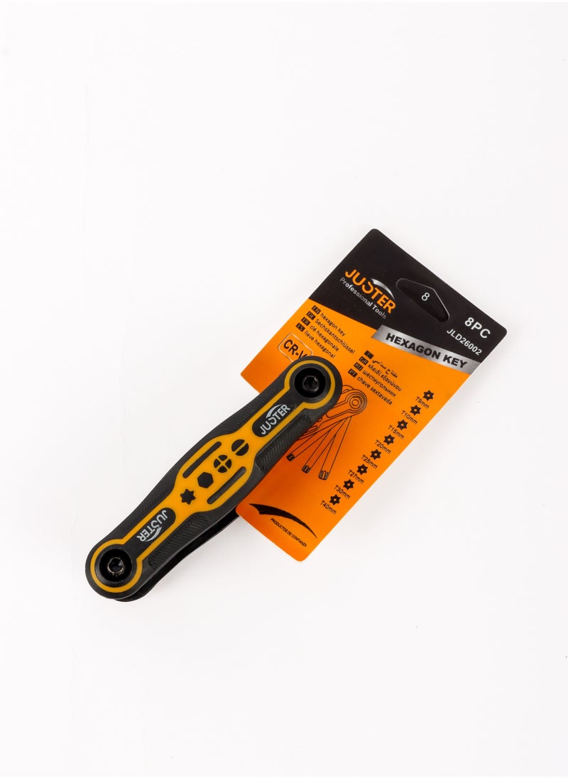 JUSTER - Folding Hex Key Wrench Set Screwdrivers Kit - Image 1