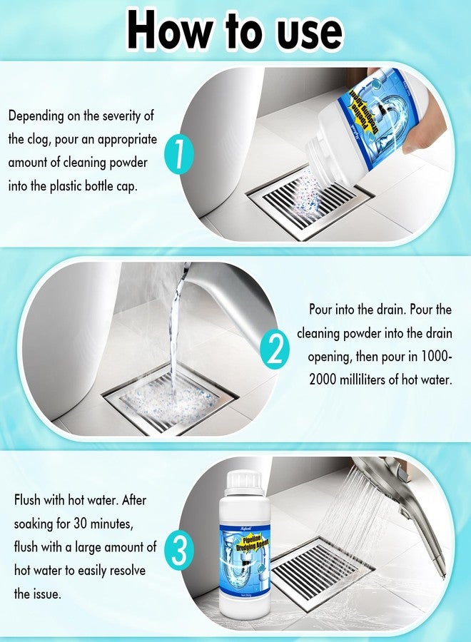 Mgkenk Powerful Pipe Dredging Agent,Drain Clog Remover,Kitchen Drain Cleaner for Unclogs Bathroom and Kitchen Sinks,Drains,Shower Pipes,Tubs & Toilets - Image 4