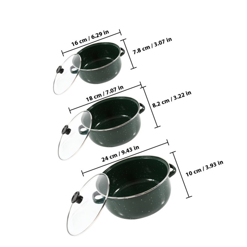 Compact Enamel Stew Pot, Ideal for Small Spaces with Even and Rapid Heating Features - Image 2
