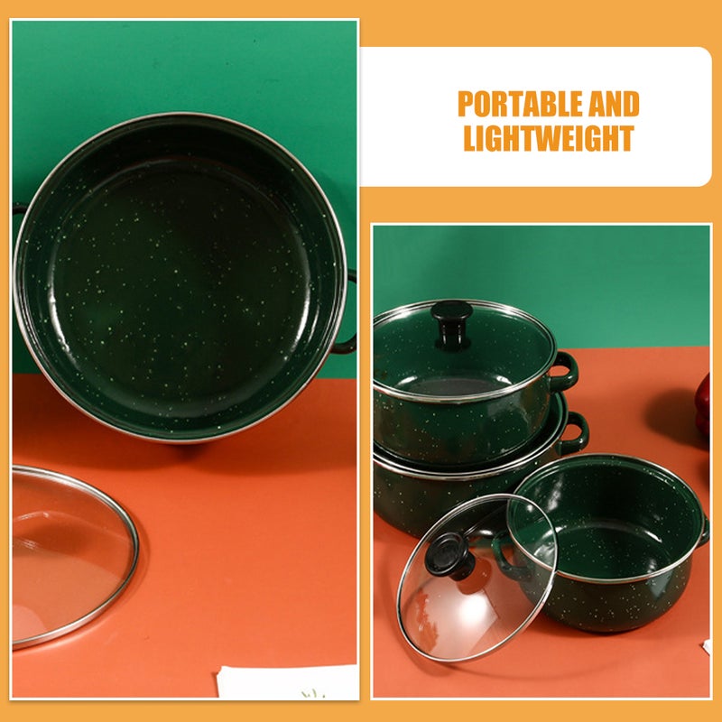 Compact Enamel Stew Pot, Ideal for Small Spaces with Even and Rapid Heating Features - Image 5