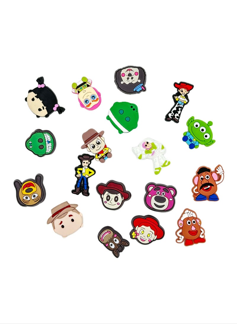 Toys Story Jibbitz Shoe Decoration Charms Crocs Shoes Slippers and Mini Charm Bracelet Wristband for Men Women and Kids - Image 1