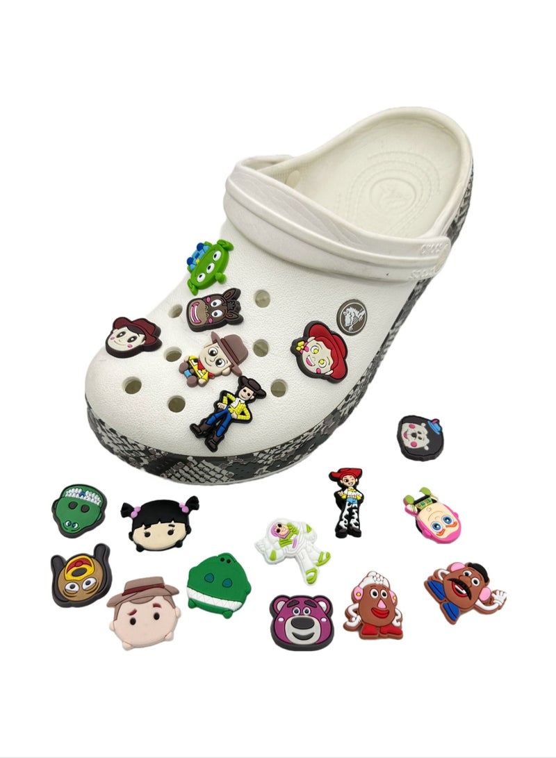 Toys Story Jibbitz Shoe Decoration Charms Crocs Shoes Slippers and Mini Charm Bracelet Wristband for Men Women and Kids - Image 3