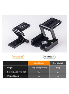 SYOSI Universal Flex Tilt Head Z Mount Bracket, Tripod Head Quick Release Plate Mounting for Monopod Slider Rail Cage Rig Stabilizer Gimbal for DSLR Camera for Canon, for Nikon, for Sony, for Panasonic  - Image 4