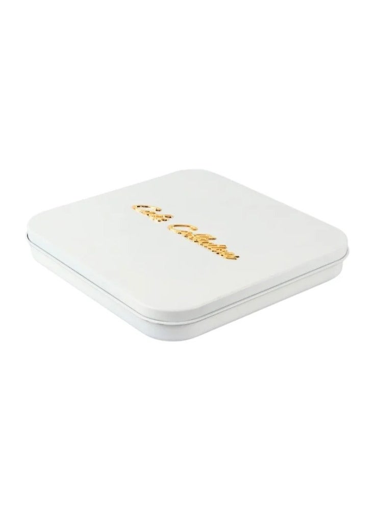 HOMEVEO A square tray for basbousa bread with a slicer - white color 