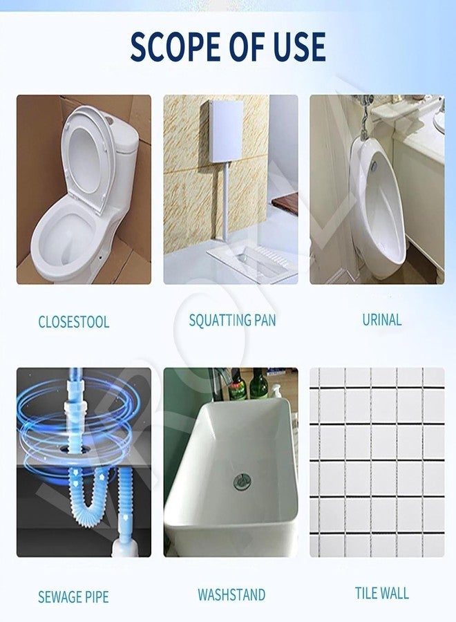 VROKLA Toilet Cleaner Powder Toilet Active Oxygen Agent Cleaner Toilet Oxygen Cleaner Powder Foam Cleaner Pipe Dredging Agent Oxygen Toilet Bubbles Powder Powerful Toilet Bowl Active Oxygen 250 gm - Image 5