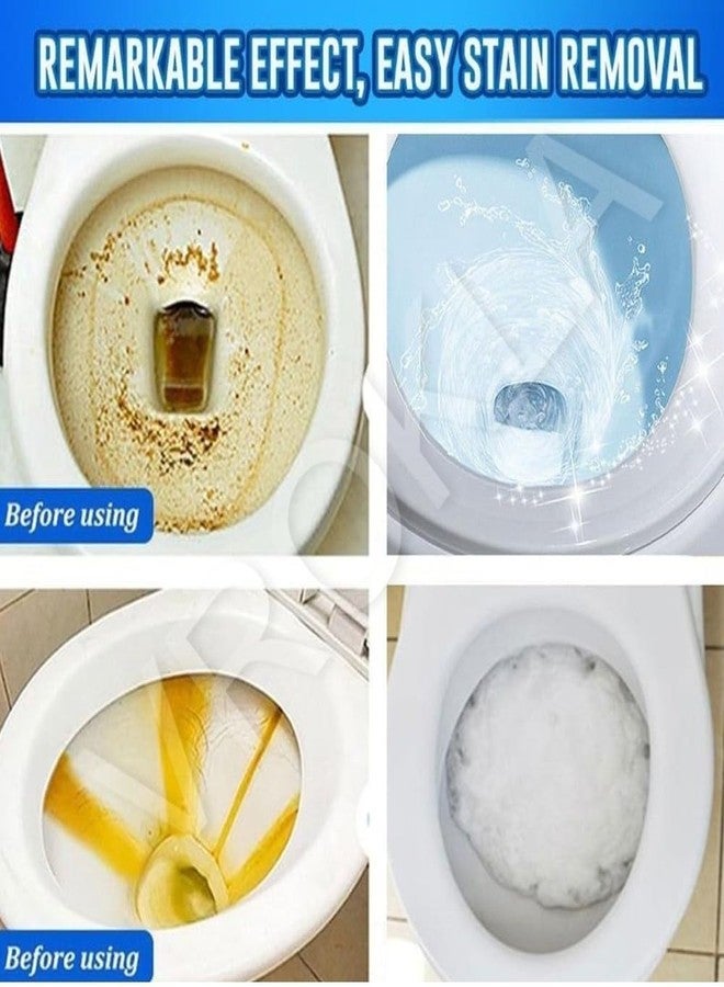 VROKLA Toilet Cleaner Powder Toilet Active Oxygen Agent Cleaner Toilet Oxygen Cleaner Powder Foam Cleaner Pipe Dredging Agent Oxygen Toilet Bubbles Powder Powerful Toilet Bowl Active Oxygen 250 gm - Image 4