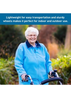 3W Healthcare Rollator Black Walker - Fully Integrated Mobility Support with Foldable Design and Four Wheels  - Image 5