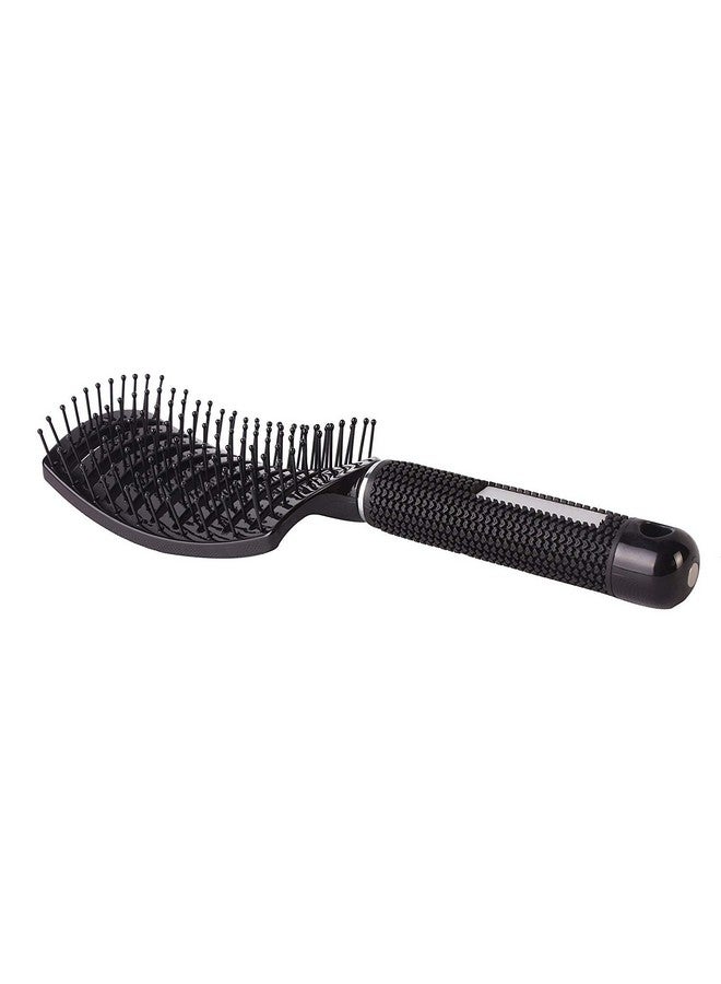 Perfehair Curved Vented Styling Hair Brush Detangling Thick Hair Massage Blow Drying Brush - Image 2