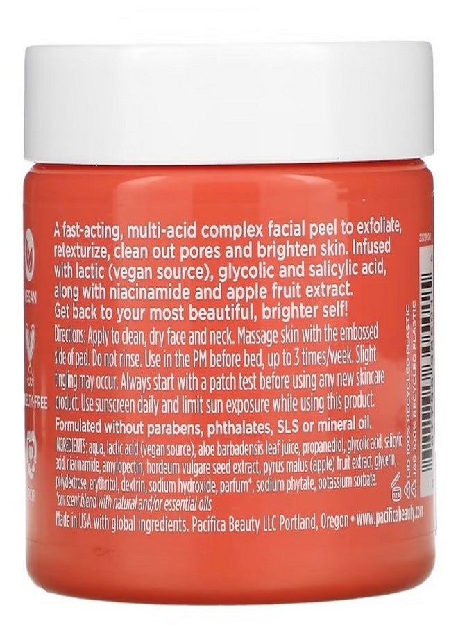 Pacifica Glow Baby Brightening Peel Pads 60 All Natural Pads  - Image 2