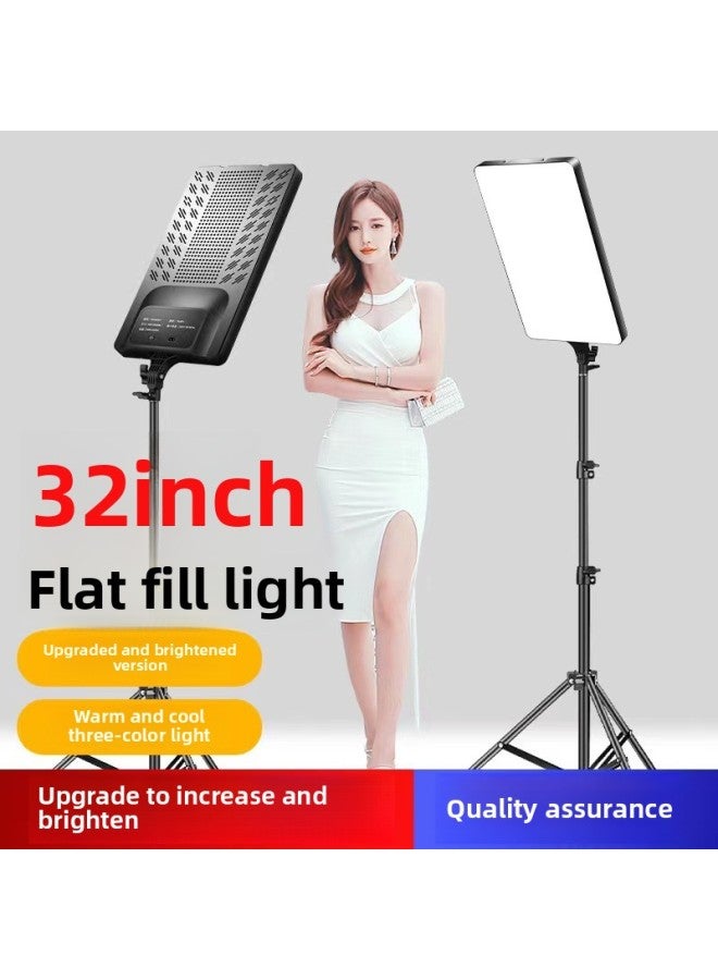 【Direct Supply】 11-32 Inch Supplementary Light Large Screen Flat Panel Photography Live Lighting Photographic Video Live-Specification:Rl- 32inch Plus Grille Eye Protection Lamp + 2.1m Carbon Steel - Image 3