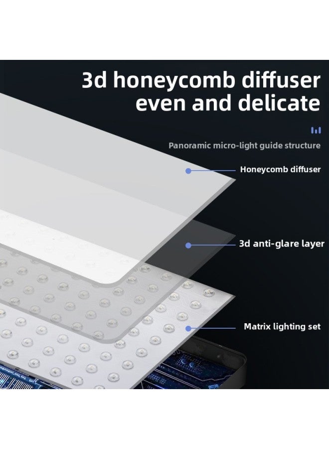 【Direct Supply】 11-32 Inch Supplementary Light Large Screen Flat Panel Photography Live Lighting Photographic Video Live-Specification:Rl- 32inch Plus Grille Eye Protection Lamp + 2.1m Carbon Steel - Image 5