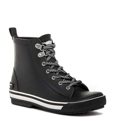 Rocket Dog Women's Rainy Rubber Rain Boot, Black, 7 M US - Image 1
