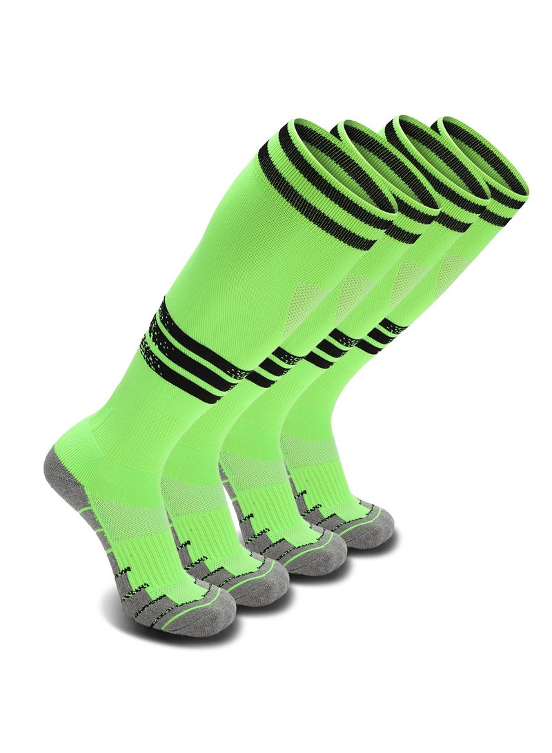 جناح السماء جوارب بيسبول رجالية وكرة قدم وكرة لينة وجوارب طويلة حتى الركبة للجنسين جوارب رياضية لكرة القدم 1/2/3/4 أزواج للشباب والبالغين والرجال والنساء - Image 1