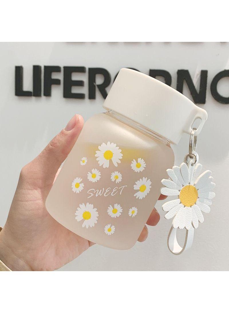 Little Daisy Glass Cup Portable Cup Water Bottle - Image 2