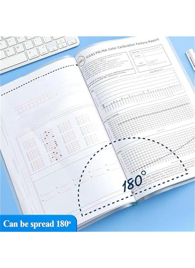 Arabest - Pack of 10 Clear Report Covers with Sliding Bars for A4 and Letter Size Papers, Holds up to 60 Sheets, Ideal for School or Office Presentations. - Image 1