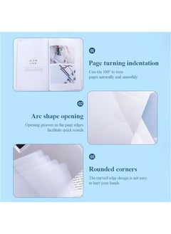 Arabest Pack of 10 Clear Report Covers with Sliding Bars for A4 and Letter Size Papers, Holds up to 60 Sheets, Ideal for School or Office Presentations.  - Image 5