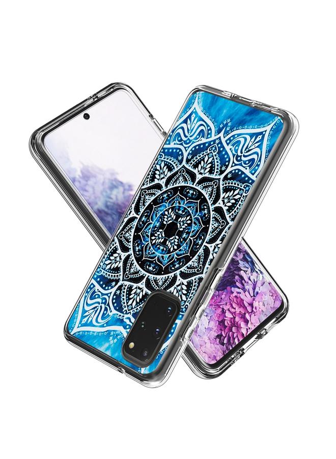 Zaboon Case For Galaxy S20+ 2 In 1 PC + TPU Card Pattern Transparent Protective Case - Image 2