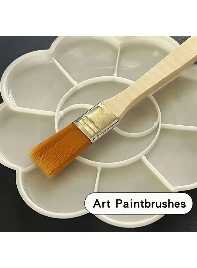 3pcs Premium Cleaning Dust Paint Soft Bristle Oil Painting Brushes Nylon Comb Yellow Hair Brush For BBQ - Image 5