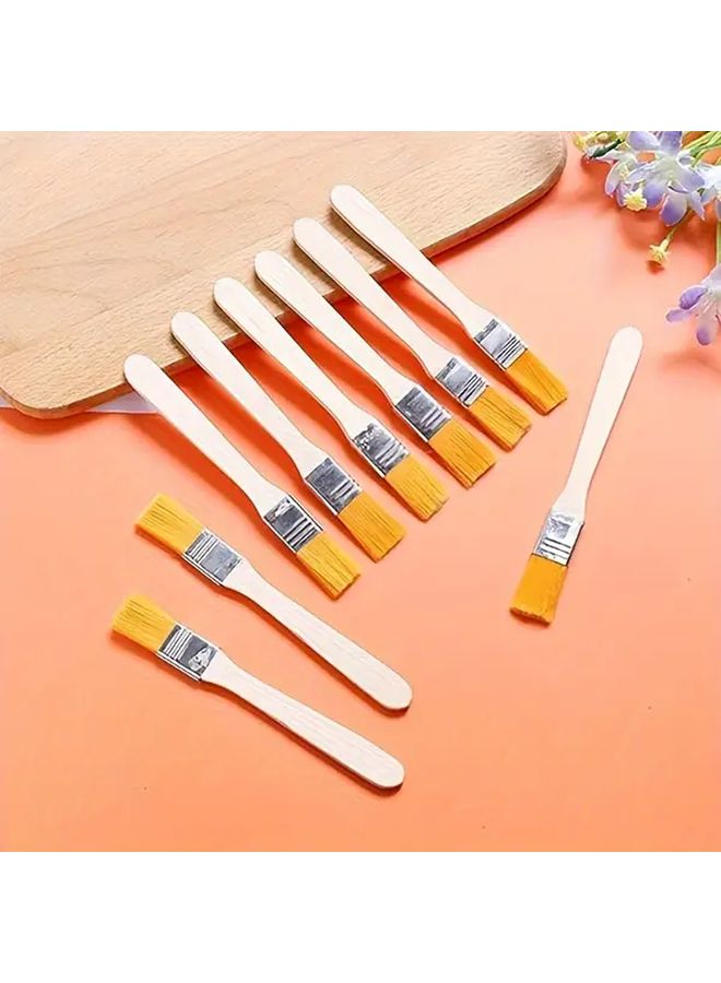 3pcs Premium Cleaning Dust Paint Soft Bristle Oil Painting Brushes Nylon Comb Yellow Hair Brush For BBQ - Image 4