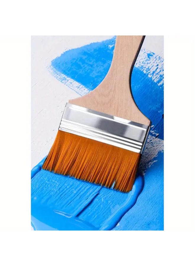 3pcs Premium Cleaning Dust Paint Soft Bristle Oil Painting Brushes Nylon Comb Yellow Hair Brush For BBQ - Image 2