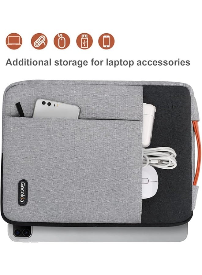 Gocokia Laptop Shoulder Briefcase Sleeve for 13.3-14.1 inch Notebook Bag - Image 2