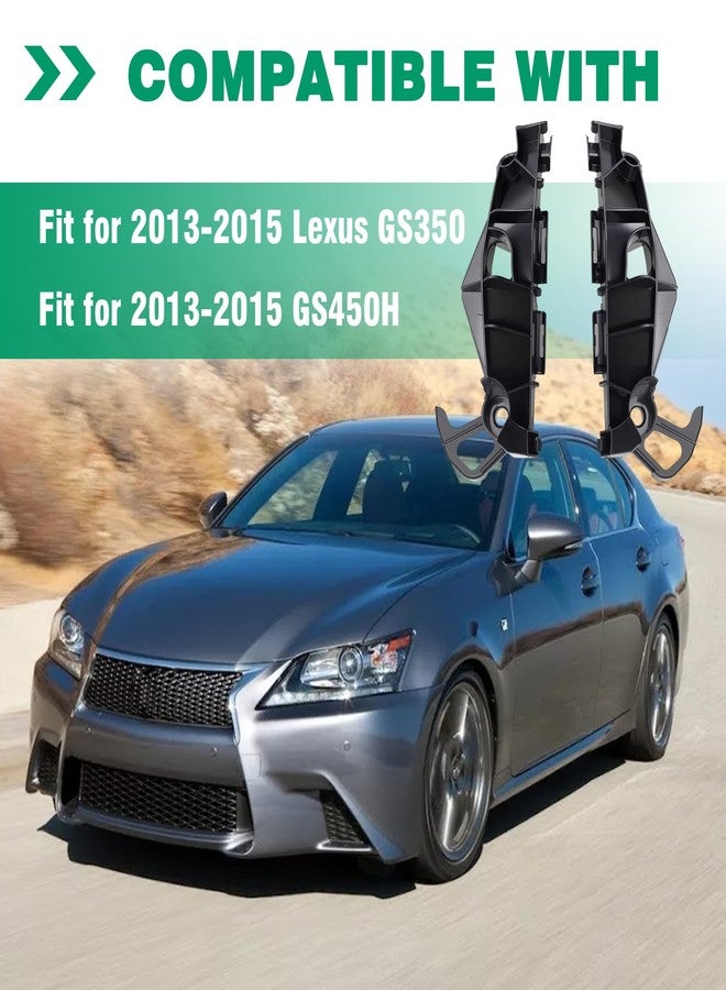 repustor 1 Pair Bumper Cover Bracket Retainer Stay Compatible with 2013-2015 Lexus GS350, for 2013-2015 GS450H Replace Part Number 52536-30220 52535-30230 - Image 4