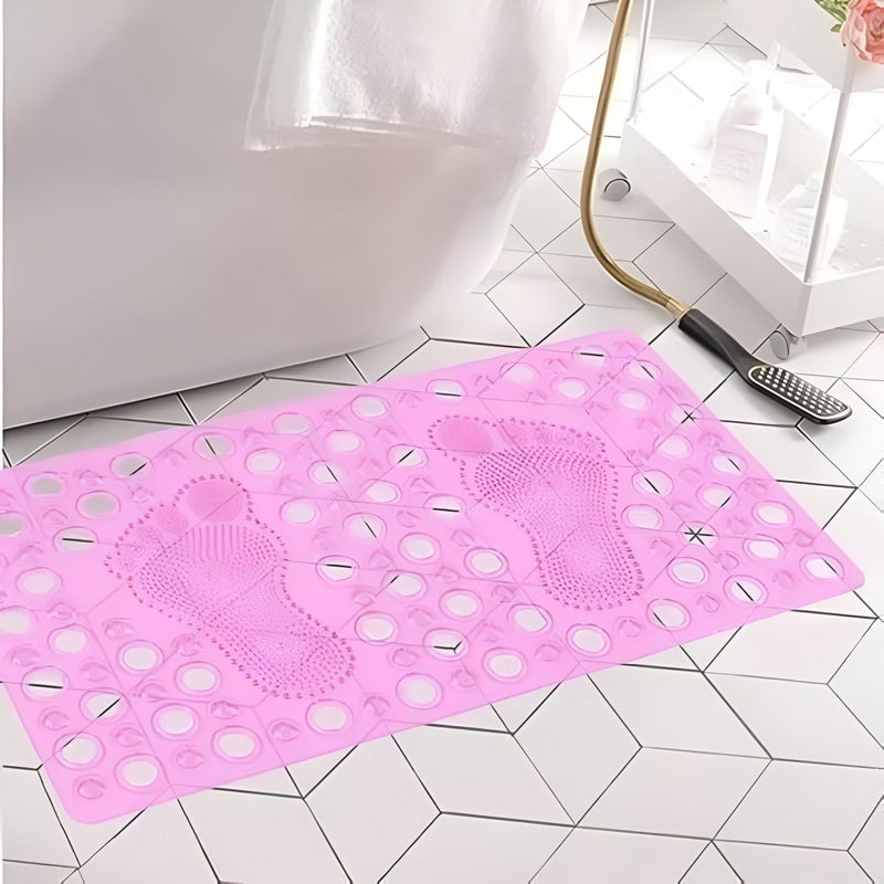 Foot-Shaped Mat - Anti-Slip Silicone Bath Mat with Strong Suction Cup Base, Ideal for Ceramic Floors, Measures 60x40cm, Ensures Safety and Comfort in Your Bathroom (1) - Image 5