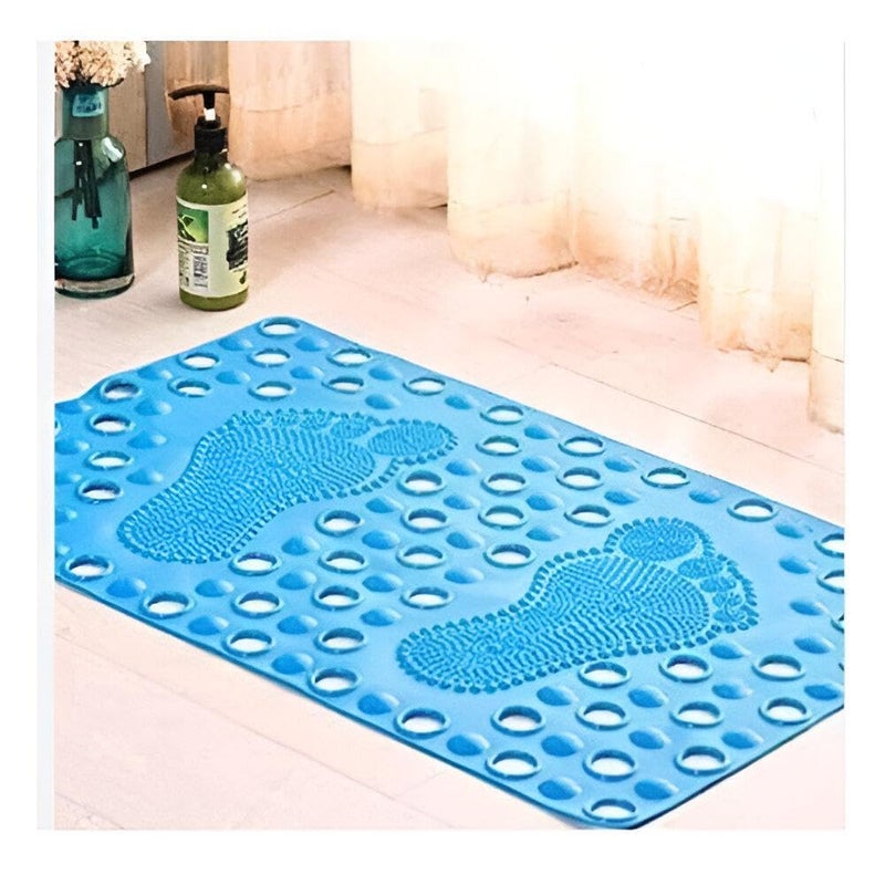 Foot-Shaped Mat - Anti-Slip Silicone Bath Mat with Strong Suction Cup Base, Ideal for Ceramic Floors, Measures 60x40cm, Ensures Safety and Comfort in Your Bathroom (1) - Image 2