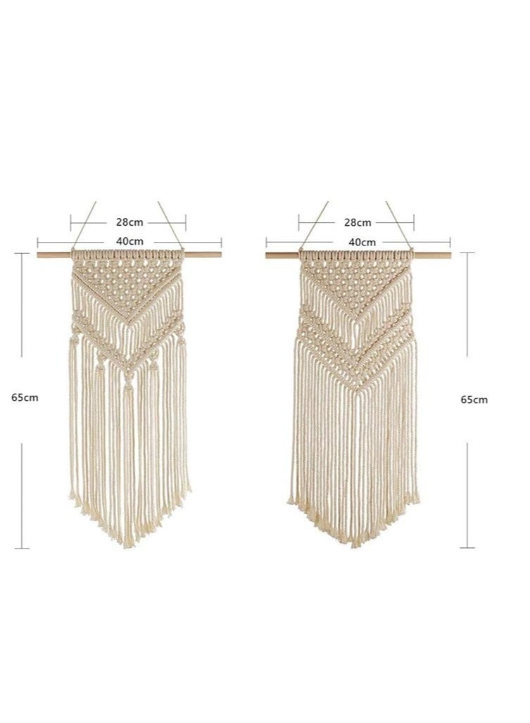 انتيكيانو ديكور حائط بوهو، نسيج جداري، نسيج فني صغير منسوج - Image 4